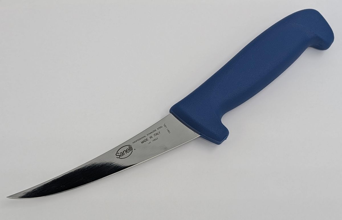 Blå Sanelli Utbeiningskniv M/Flex 13CM