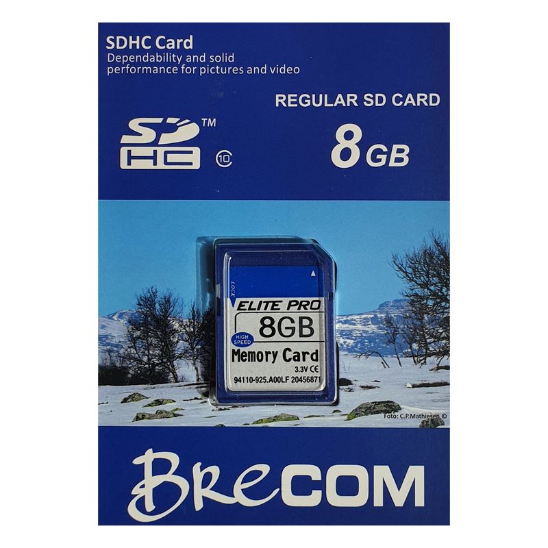 Brecom minnekort SD  8 GB klasse 10