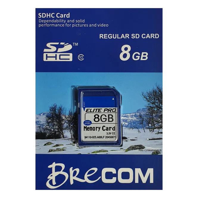 Hovedbilde Brecom minnekort SD  8 GB klasse 10