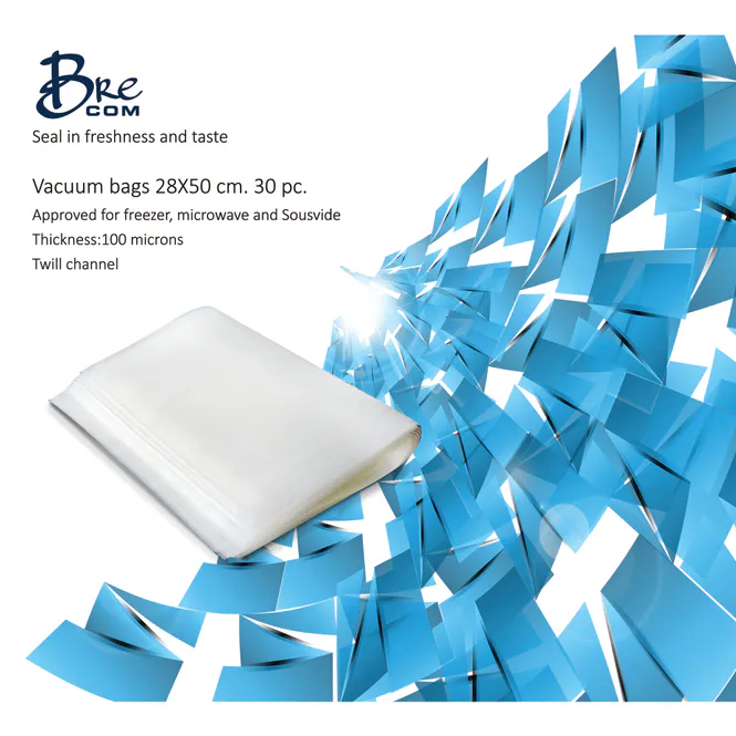 Hovedbilde VP-2850- -Brecom Pose Vakuum (28X50 cm) 30 stk.